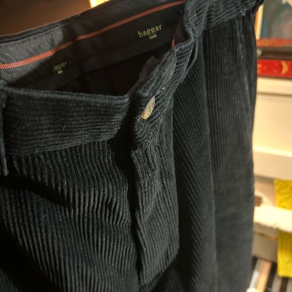 Haggar Men's Black Corduroy Pants 36x32 - Picture 7 of 16